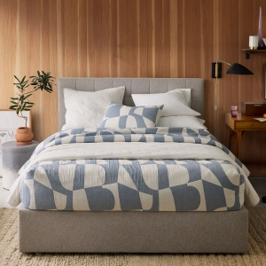 Emmett Tufted Low Profile Bed